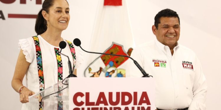 Sheinbaum podría regresar a Tabasco para el cierre de campaña de May