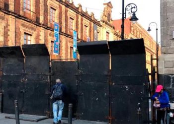 Refuerzan seguridad en el Palacio Nacional ante normalistas en la mañanera