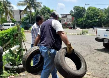Avanza descacharrización para prevenir el dengue en Centro