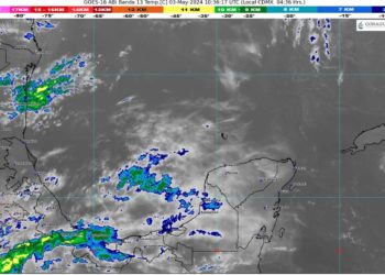 Prevén cielo nublado y lluvias aisladas en Quintana Roo