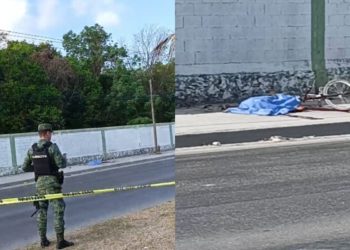 Asesinan a balazos a trabajador obrero frente al batallón militar en Cancún