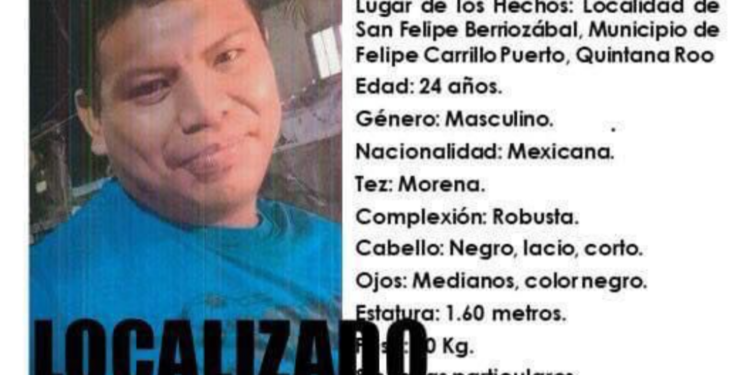 Hallan a joven maya desaparecido hace una semana en Carrillo Puerto