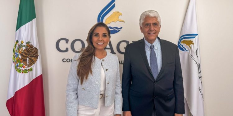 Mara Lezama se reúne con el director general de Conagua para revisión de proyectos estratégicos de agua en QROO