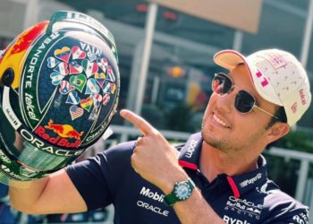 Checo Pérez termina en tercer lugar del Gran Premio de Miami