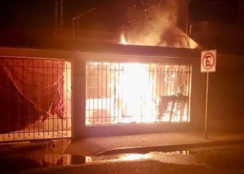 Incendio en Colonia Centro causado por transformador quemado