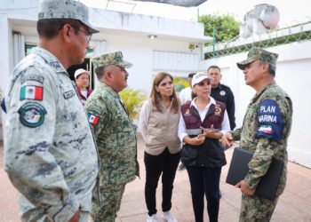 Mara Lezama da reporte y actualización sobre las condiciones climatológicas y acciones de apoyo a las y los quintanarroenses