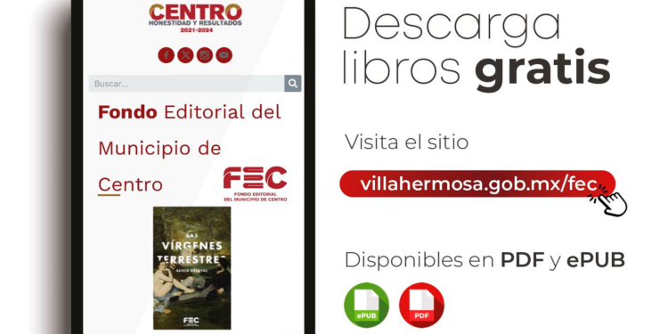Invita Centro a descargar libros digitales sin costo para fomento de la lectura