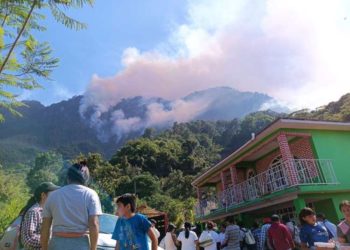 Incendio Forestal consume 140 hectáreas en el Ejido Los Rieles y Boca del Becerro, Tenosique