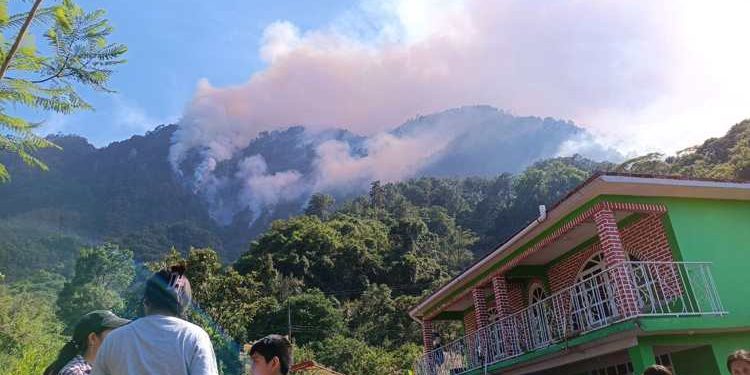 Incendio Forestal consume 140 hectáreas en el Ejido Los Rieles y Boca del Becerro, Tenosique