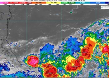 Prevén cielo nublado con lluvias puntuales torrenciales en Quintana Roo