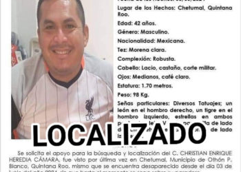 Hallan sin vida a jefe de policía, secuestrado en Chetumal