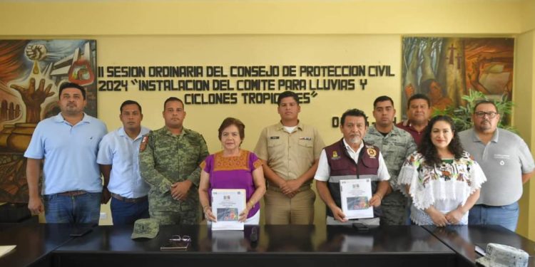 Instalan los Comités Operativos Especializados en Fenómenos Hidrometeorológicos Temporada 2024 en FCP, Cozumel y Bacalar