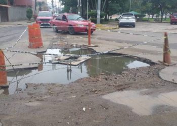 Aumentan los socavones en Villahermosa durante la temporada de lluvias