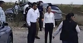 Equipo de Claudia Sheinbaum sufre falta accidente en Monclova