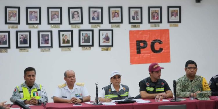 Instala Mara Lezama Centro de Mando para coordinar con municipios fenómenos hidrometeorológicos y monitoreo del Atlántico y Caribe