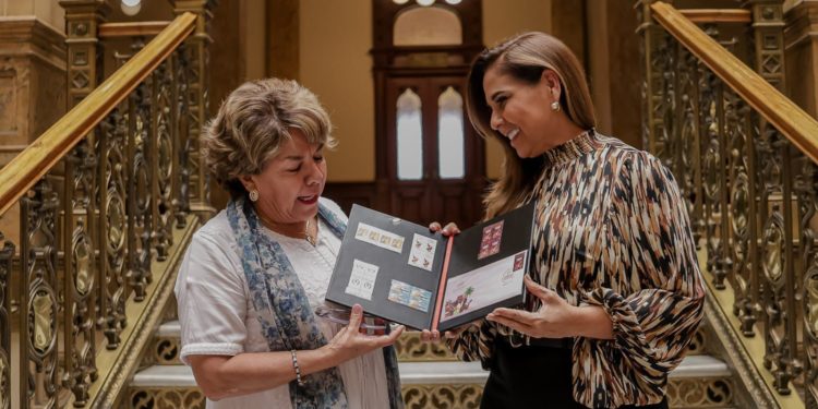 Mara Lezama firma con Correos de México alianza para que artesanos envíen sin costo sus productos a todo el mundo y celebrar el 50 Aniversario del Estado