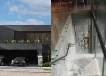 Se inunda la casa del Sorteo Tec en Monterrey, Nuevo León