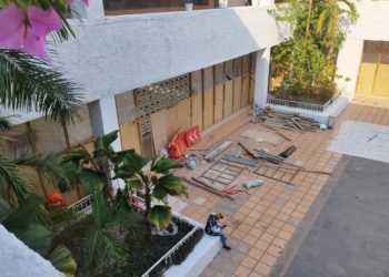 Arrancan trabajos de mantenimiento en el Palacio Municipal de Centro