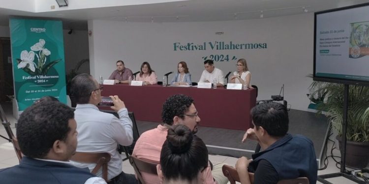 Presenta Gobierno de Centro programa del Festival Villahermosa 2024