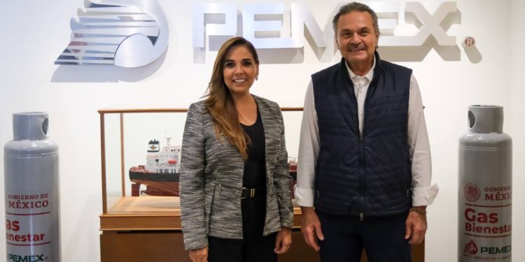 Gestiona Mara Lezama con PEMEX la creación de terminales locales de almacenamiento de combustibles en el norte y sur de Quintana Roo
