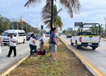 Mujer es atropellada en bulevar Colosio, Cancún