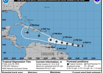 Se forma la depresión tropical 2 en el Atlántico, podría evolucionar a un ciclón mayor
