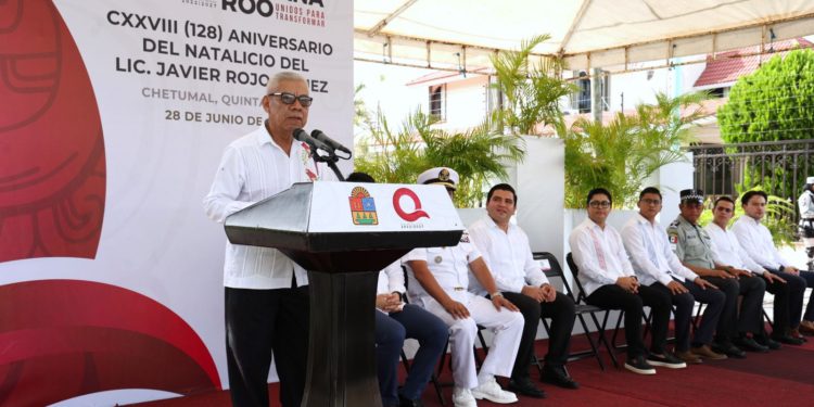 El Gobierno de Quintana Roo conmemoró el 128 aniversario del natalicio de don Javier Rojo Gómez