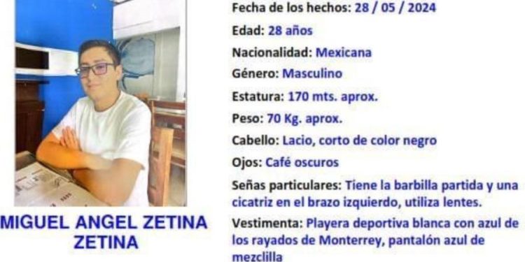 Buscan a Miguel Ángel Zetina, sobrino del diputado Óscar Cantón