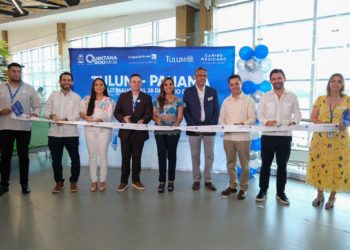Recibe Mara Lezama primer vuelo de Copa Airlines, conectará Tulum con Hub de las Américas, Panamá