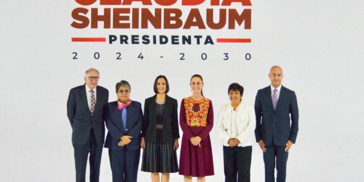 Claudia Sheinbaum, presidenta electa presenta a cinco nuevos integrantes de su gabinete