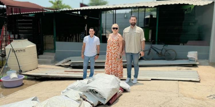 PVEM dona propaganda electoral a refugio Caninos 911