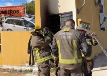 Incendio consume departamento de Cielo Nuevo en Cancún