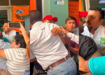 Protesta de estudiantes del Tec de Villahermosa con sindicalizados termina en riña