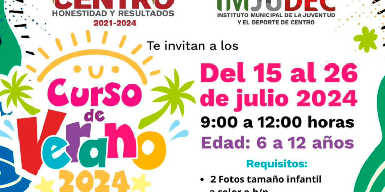 Abre Centro inscripciones para Cursos de Verano 2024