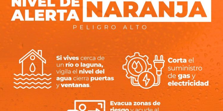 Activan Alerta Naranja en cinco municipios del centro y sur de Quintana Roo