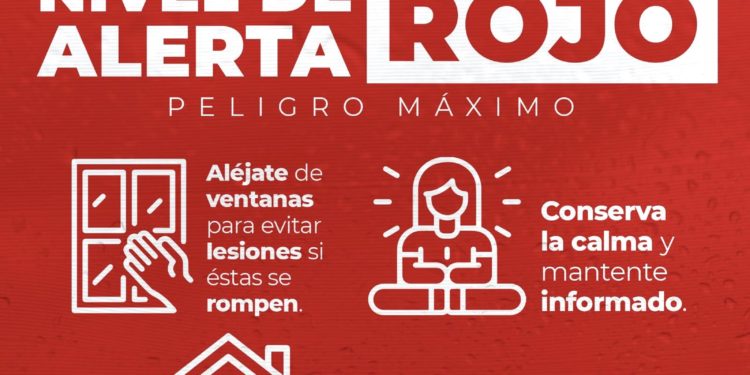 Activan Alerta Roja para algunos municipios de Quintana Roo tras la llegada del huracán Beryl