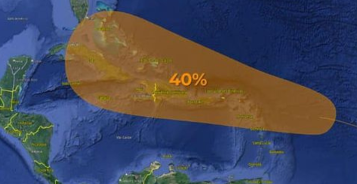 Vigilan nueva zona de baja presión al norte de las islas de Sotavento