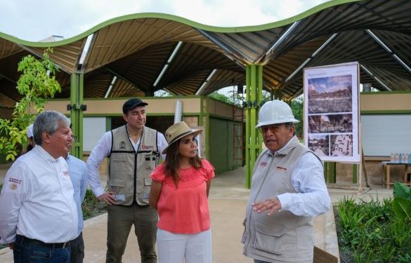 Mara Lezama supervisa avance del 90% en el Mercado del Bienestar Maya en Nicolás Bravo