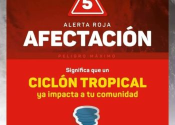 Alerta Roja para 37 municipios del sur de Yucatán, ante el inminente impacto del huracán Beryl