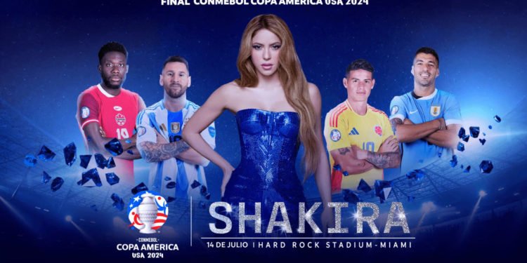 Shakira protagonizará el shown en la final de la Copa América 2024