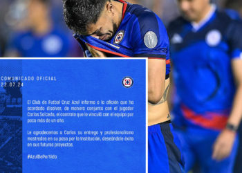El Cruz Azul anuncia la salida de Carlos Salcedo