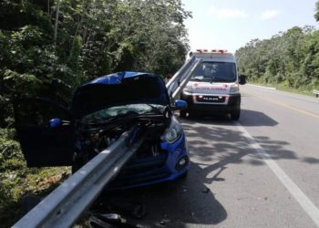 Accidente en la autopista «El Tintal» deja a un hombre gravemente herido
