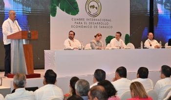 Destaca gobernador Carlos Merino potencial de Tabasco como destino del nearshoring