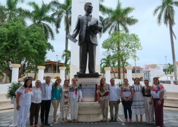 Mara Lezama inaugura la renovación del Parque Público “Ignacio Zaragoza” en Felipe Carrillo Puerto