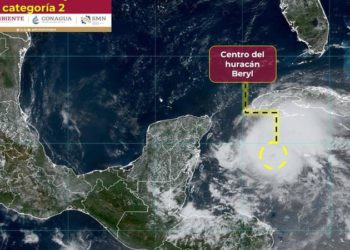 El huracán «Beryl» se degrada a categoría 2