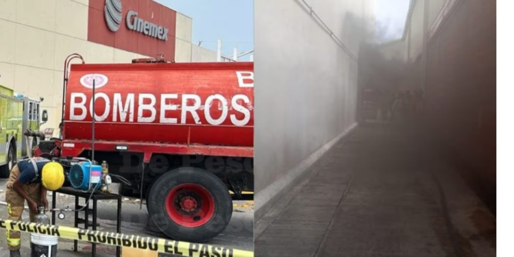 Se incendia Cinemex en Plaza Outlet de Cancún; no hay lesionados