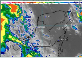 Prevén cielo nublado con chubascos acompañados de descargas electricas en Quintana Roo