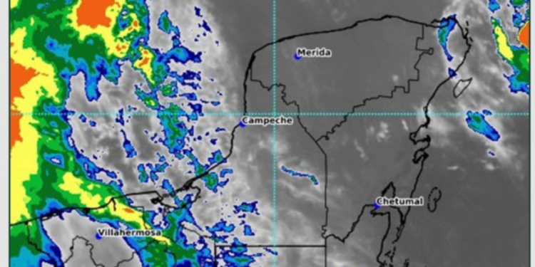 Prevén cielo nublado con chubascos acompañados de descargas electricas en Quintana Roo