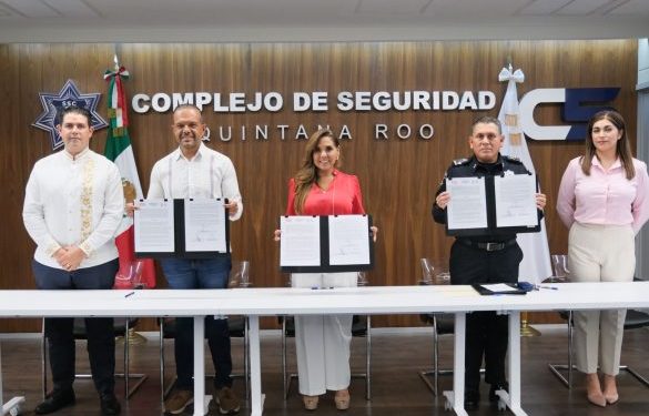 Mara Lezama refuerza la seguridad con convenio de colaboración entre la Secretaría de Seguridad Ciudadana y OXXO con botones de emergencia