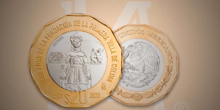 Banxico lanza nueva moneda de 20 pesos
